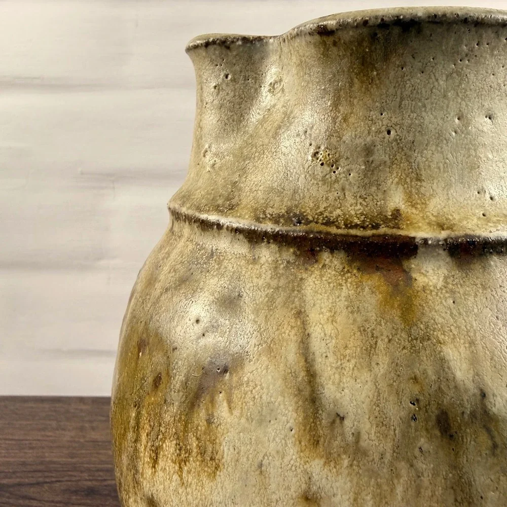 Robert Weiss Handmade Stoneware Pitcher MCM Studio Pottery Glazed Ceramic